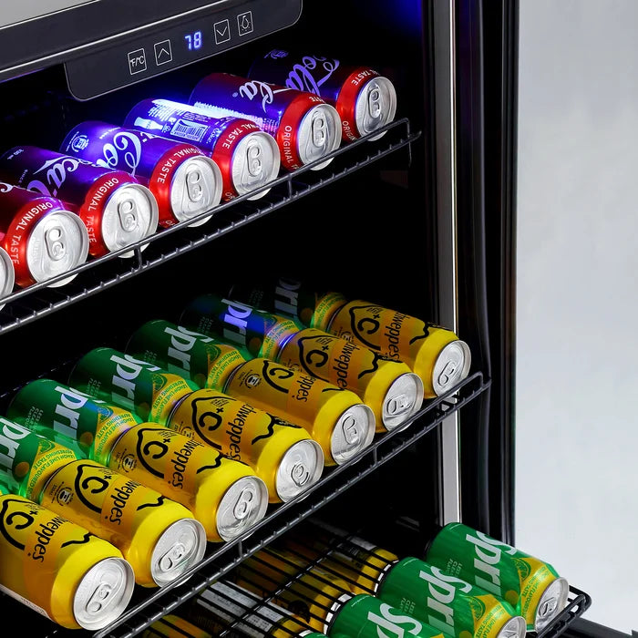 Empava 24 in. 140 Can Freestanding & Under the Counter Beverage Fridge | EMPV-BR02S