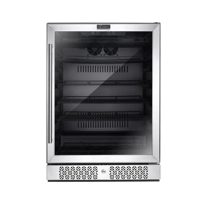 Empava 24 in. 140 Can Freestanding & Under the Counter Beverage Fridge | EMPV-BR02S
