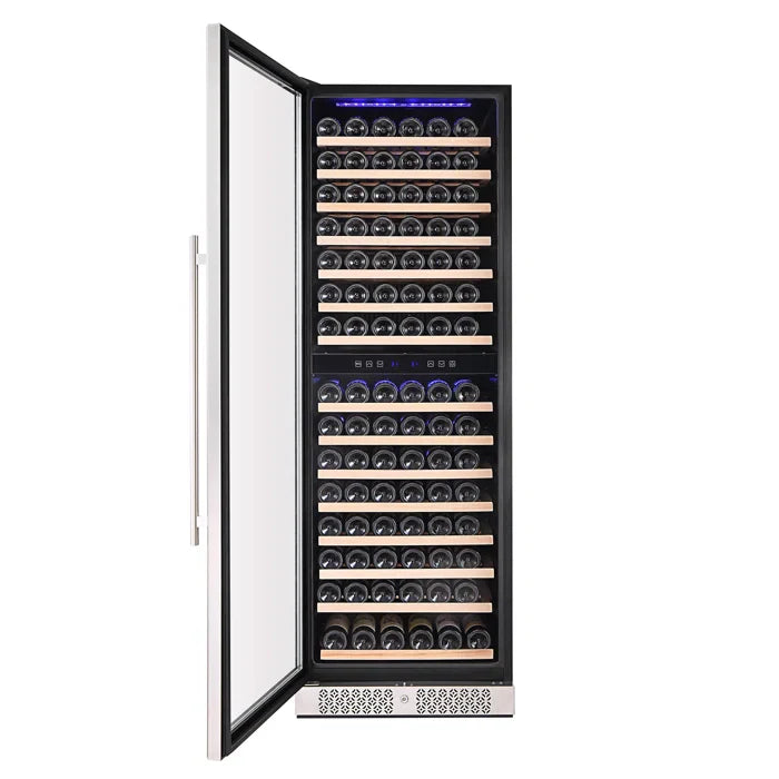 Empava 24 in. 160 Bottle Dual Zone Wine Cooler 70" Tall Wine Fridge | EMPV-WC08D