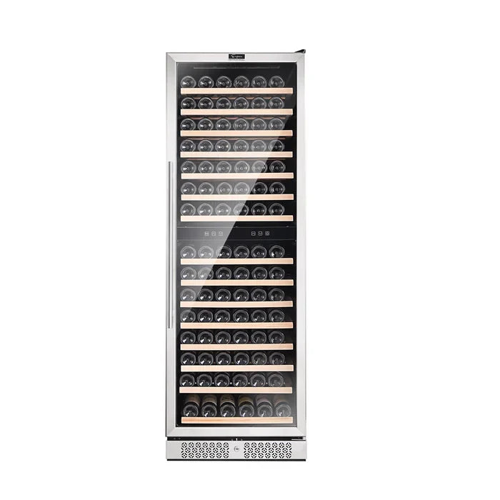 Empava 24 in. 160 Bottle Dual Zone Wine Cooler 70" Tall Wine Fridge | EMPV-WC08D