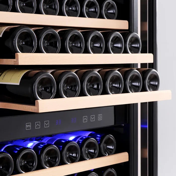 Empava 24 in. 160 Bottle Dual Zone Wine Cooler 70" Tall Wine Fridge | EMPV-WC08D