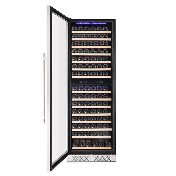Empava 24 in. 160 Bottle Dual Zone Wine Cooler 70" Tall Wine Fridge | EMPV-WC08D