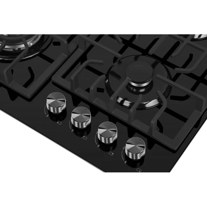 Empava 24 in. Built-in Gas Cooktops with 4 Burners in Black | EMPV-24GC28