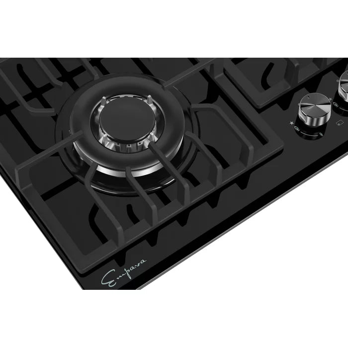 Empava 24 in. Built-in Gas Cooktops with 4 Burners in Black | EMPV-24GC28