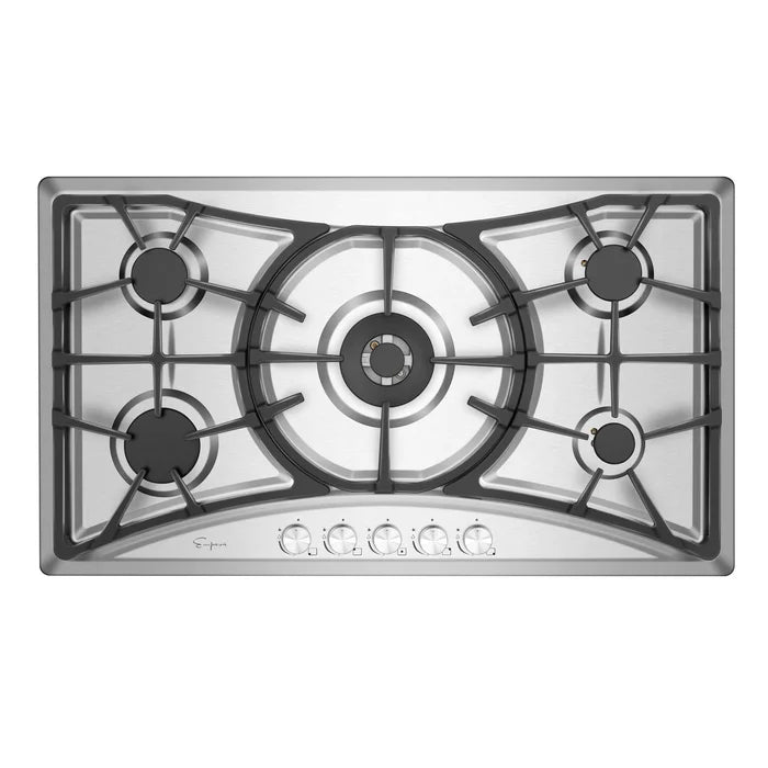 Empava 36 in. Built-in Gas Cooktops with 5 Burners | EMPV-36GC22
