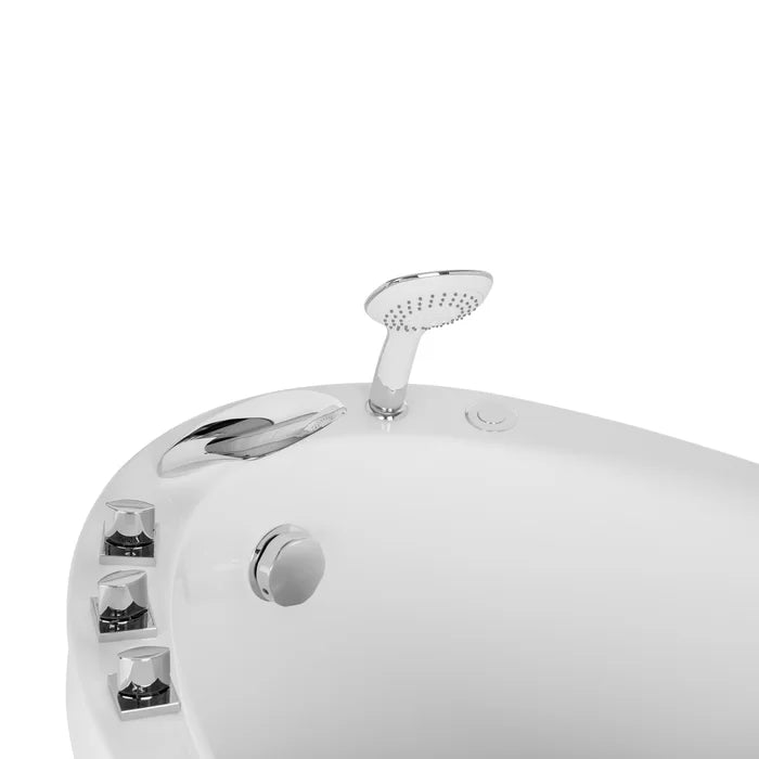 Empava 59 in. Freestanding Japanese Style Air Soaking Bathtub | EMPV-59JT011