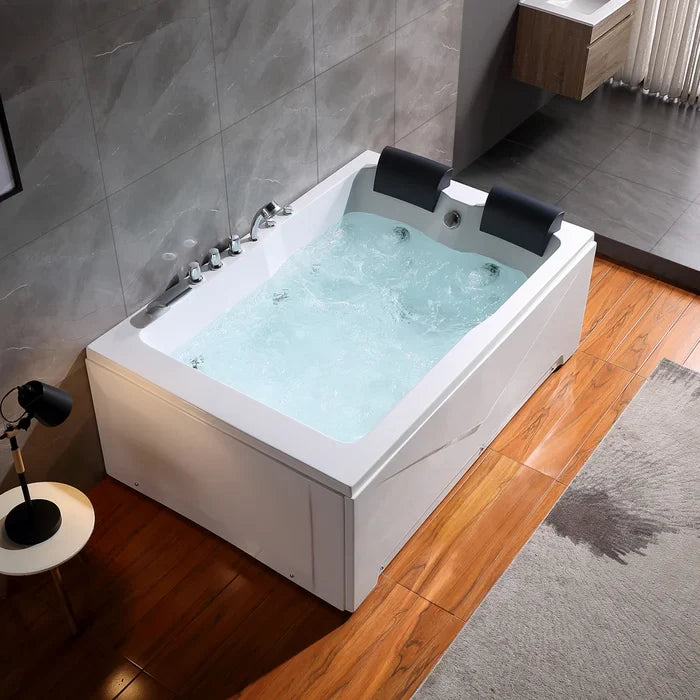 Empava 71 in. Alcove Whirlpool 2 Person Bathtub | EMPV-71JT667B