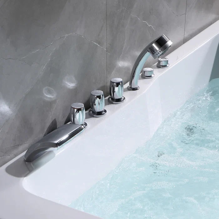 Empava 71 in. Alcove Whirlpool 2 Person Bathtub | EMPV-71JT667B