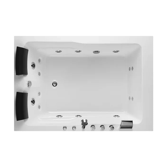 Empava 71 in. Alcove Whirlpool 2 Person Bathtub | EMPV-71JT667B