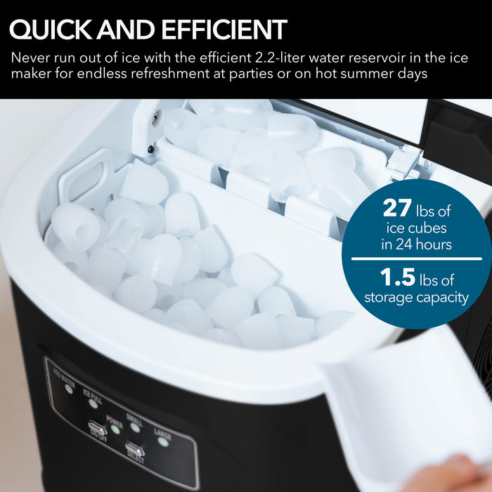 Whynter Compact Portable Ice Maker 27 lb capacity | IMC-270