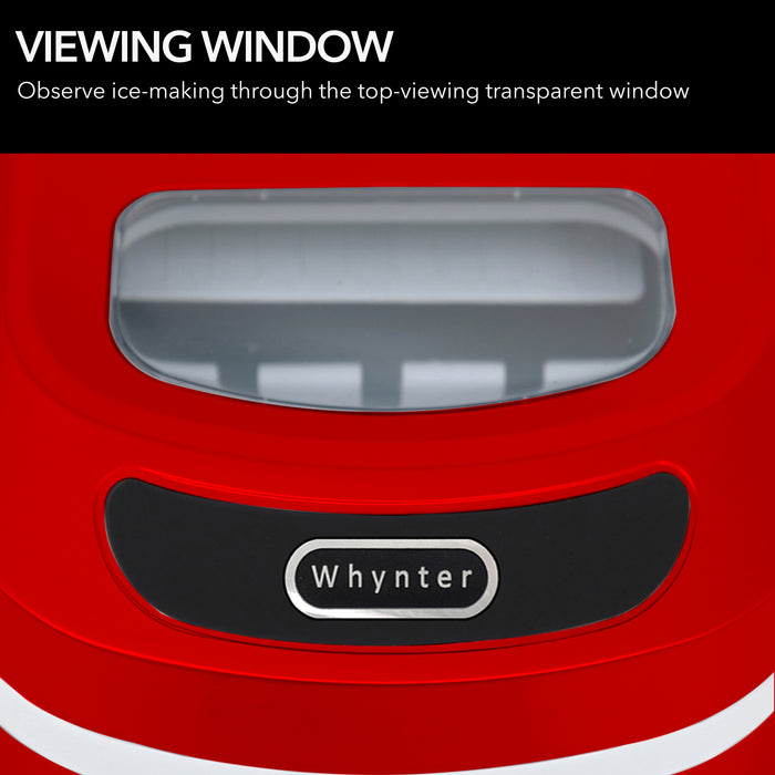 Whynter Compact Portable Ice Maker 27 lb capacity | IMC-270