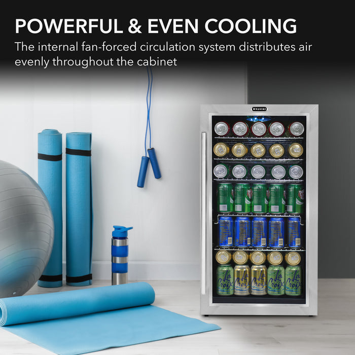Whynter B120 Can Freestanding Beverage Refrigerator cooler Stainless Steel | BR-130SB