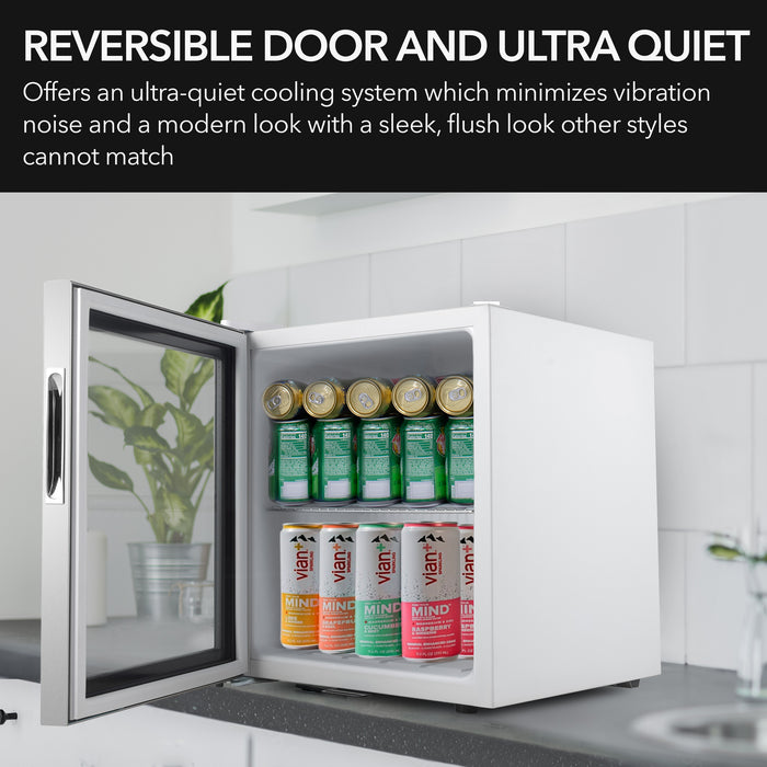 Whynter 62 Can Freestanding Beverage Refrigerator cooler With Lock Stainless Steel | BR-062WS