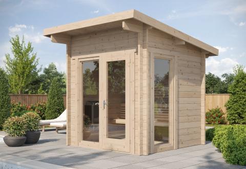 SaunaLife Model G4 Outdoor Home Sauna Kit — In-Essence Homes