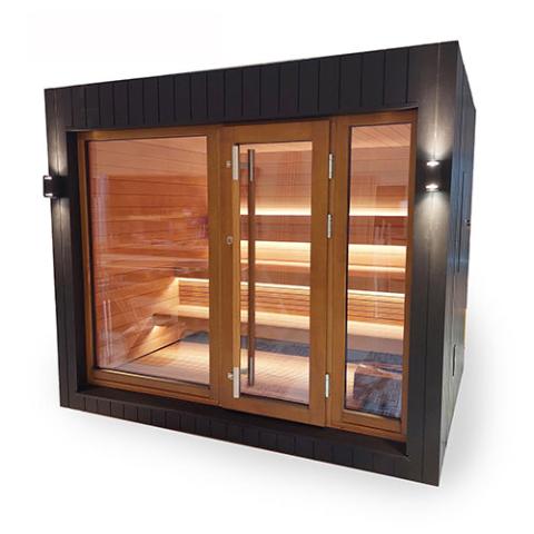 SaunaLife Model G7S Pre-Assembled Outdoor Home Sauna