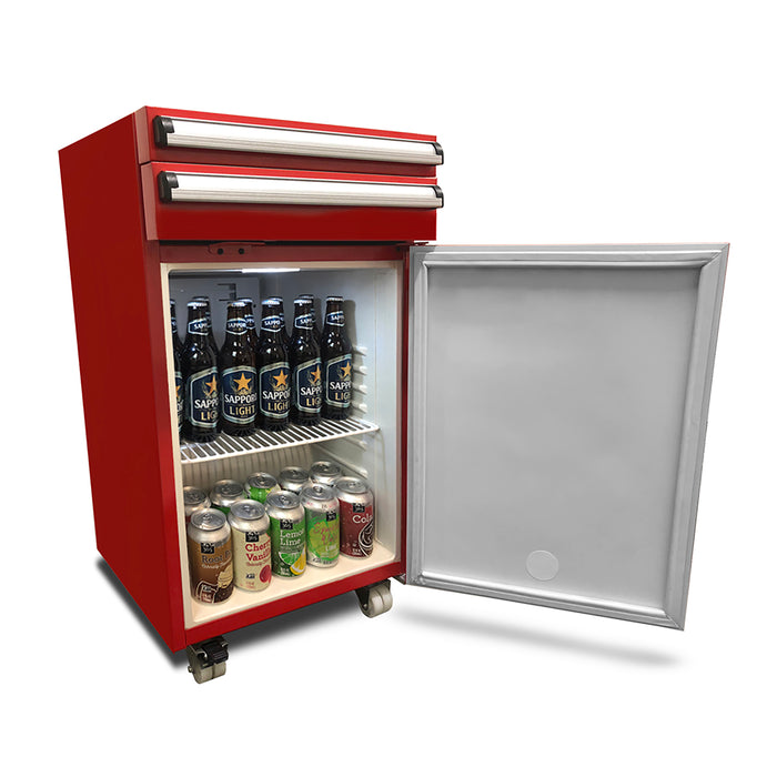 Whynter Portable 1.8 cu. ft. Tool Box Refrigerator with 2 Drawers and Lock | TBR-185SR