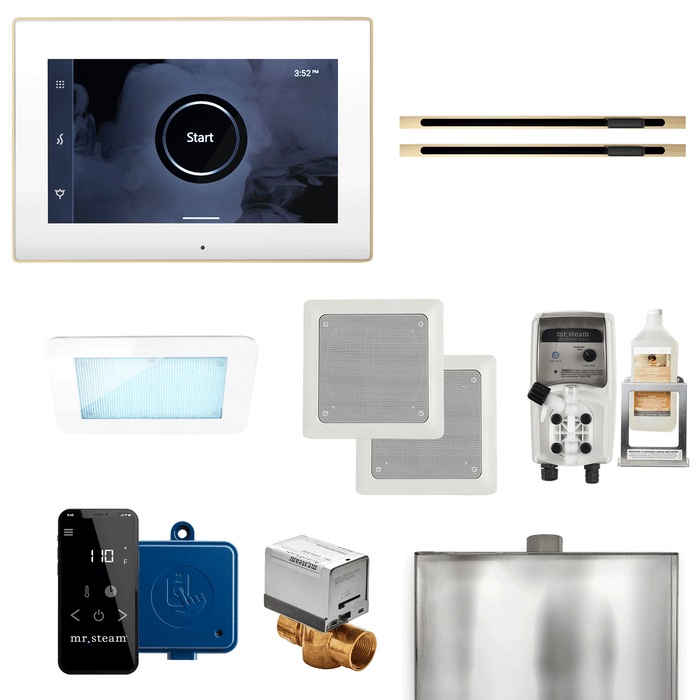 Mr. Steam XDream Max Linear Steam Shower Control Package with iSteamX Control and Linear SteamHead | XDRMBKXL