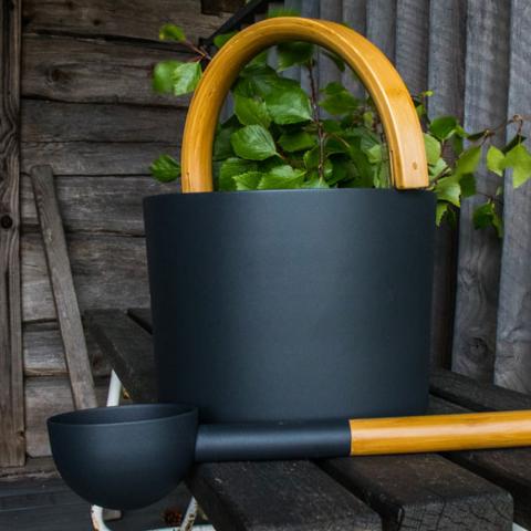 KOLO Sauna Bucket with curved Handle