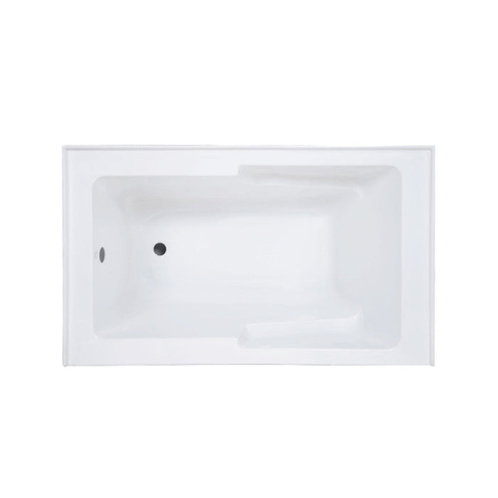 Swiss Madison Voltaire 54" x 30" Left-Hand Drain Alcove Bathtub with Apron & Armrest | SM-AB549