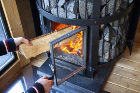 Harvia GreenFlame 240 Series 15.9kW Wood Sauna Stove