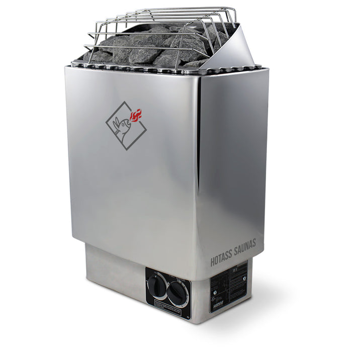 Hotass Saunas HomeHeat Series Stainless Steel Electric Sauna Heater with Control