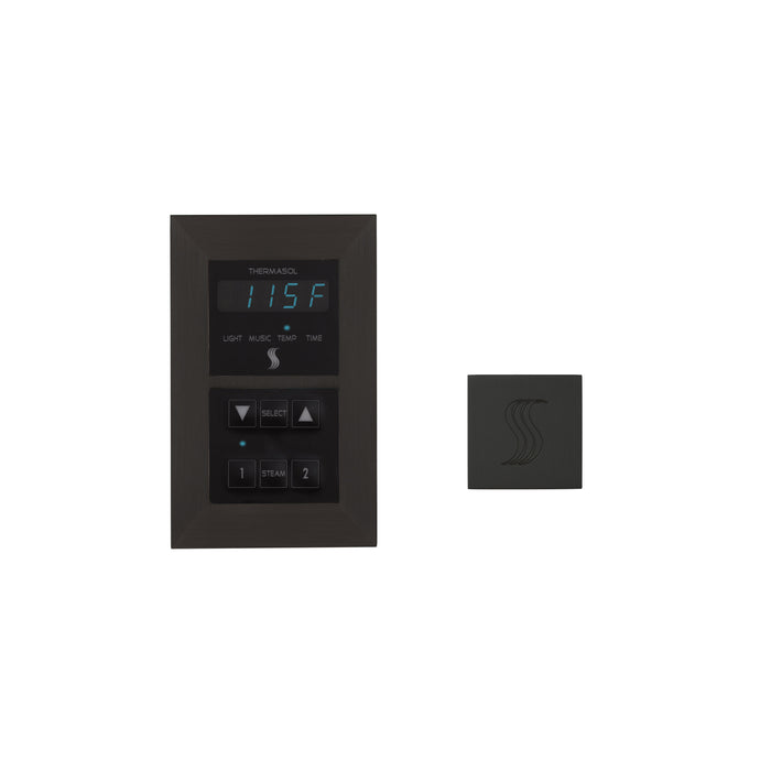 ThermaSol Signature Series Control and Steam Head Kit Square | SEMR-SVSQ