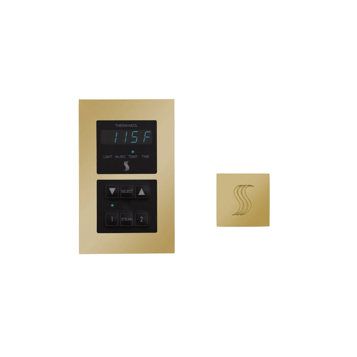ThermaSol Signature Series Control and Steam Head Kit Square | SEMR-SVSQ