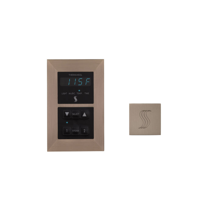 ThermaSol Signature Series Control and Steam Head Kit Square | SEMR-SVSQ
