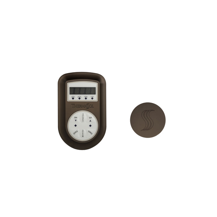 ThermaSol Signature Series Control and Steam Head Kit Round | SET-SVRD