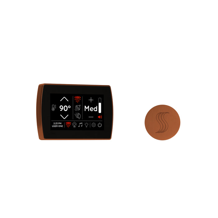 ThermaSol Signatouch Control and Steam Head Kit Round | STCM-SVRD