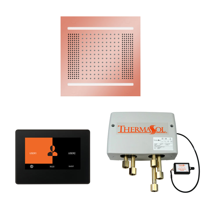 ThermaSol Wellness Hydrovive14 Shower Package with 7" ThermaTouch Square | WH14SP7S
