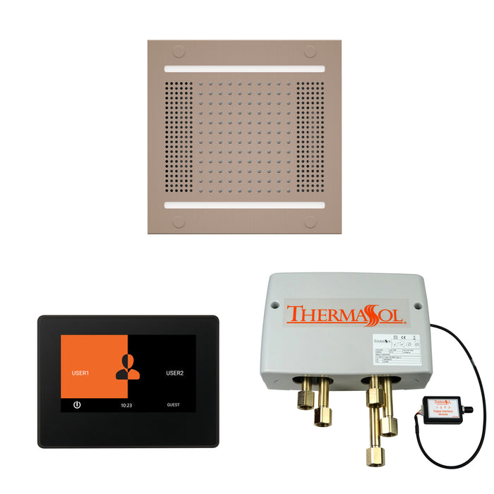 ThermaSol Wellness Hydrovive14 Shower Package with 7" ThermaTouch Square | WH14SP7S