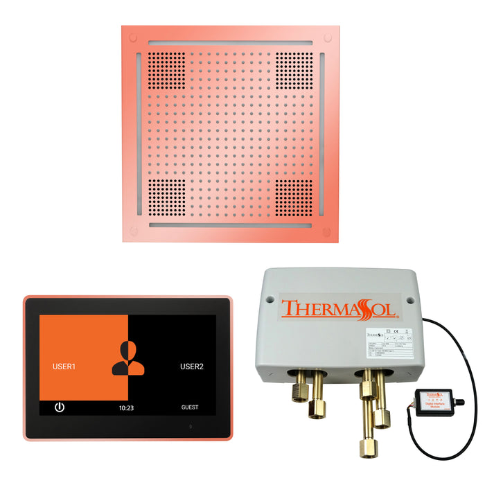 ThermaSol Wellness Hydrovive Shower Package with 10" ThermaTouch Square | WHSP10S