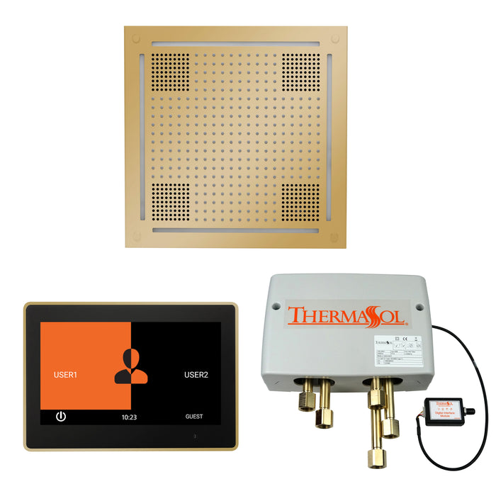 ThermaSol Wellness Hydrovive Shower Package with 10" ThermaTouch Square | WHSP10S