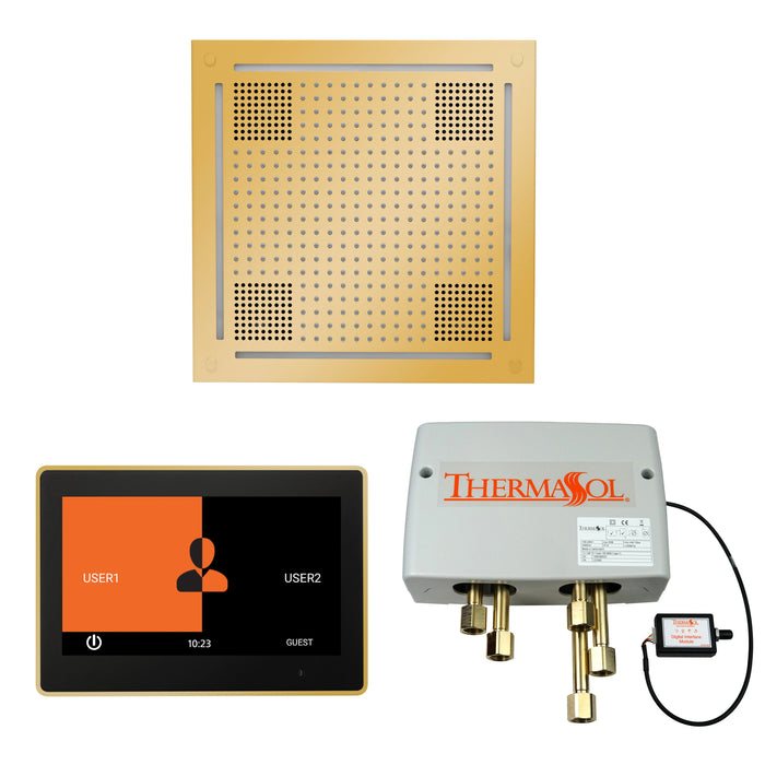 ThermaSol Wellness Hydrovive Shower Package with 10" ThermaTouch Square | WHSP10S