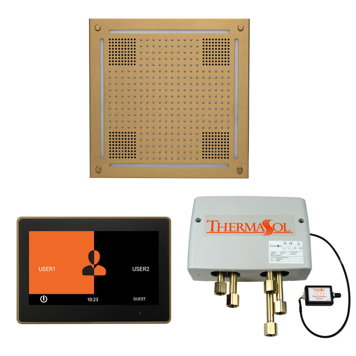 ThermaSol Wellness Hydrovive Shower Package with 10" ThermaTouch Square | WHSP10S