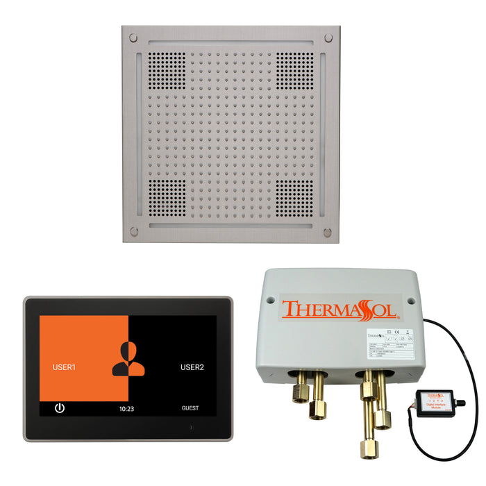 ThermaSol Wellness Hydrovive Shower Package with 10" ThermaTouch Square | WHSP10S