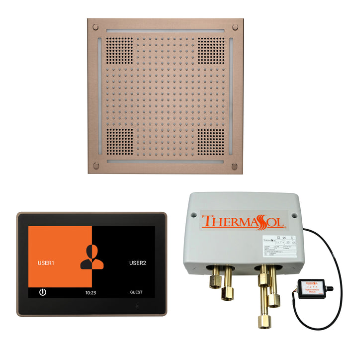 ThermaSol Wellness Hydrovive Shower Package with 10" ThermaTouch Square | WHSP10S