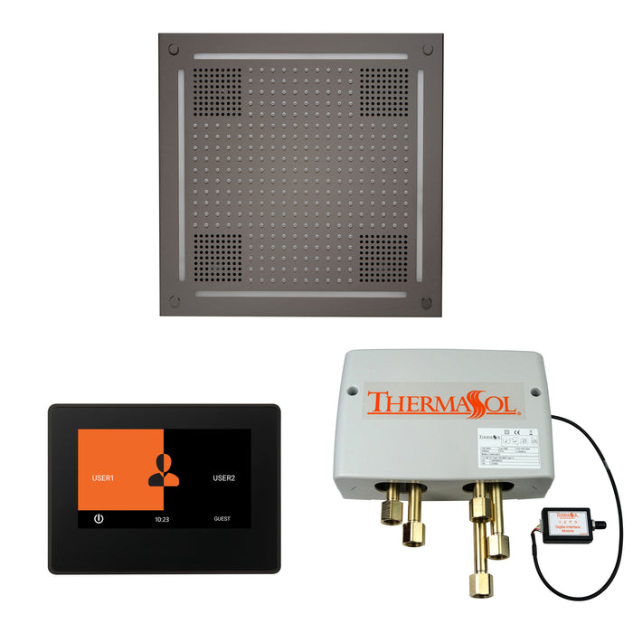 ThermaSol Wellness Hydrovive Shower Package with 7" ThermaTouch Square | WHSP7S