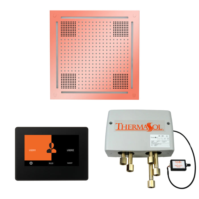 ThermaSol Wellness Hydrovive Shower Package with 7" ThermaTouch Square | WHSP7S