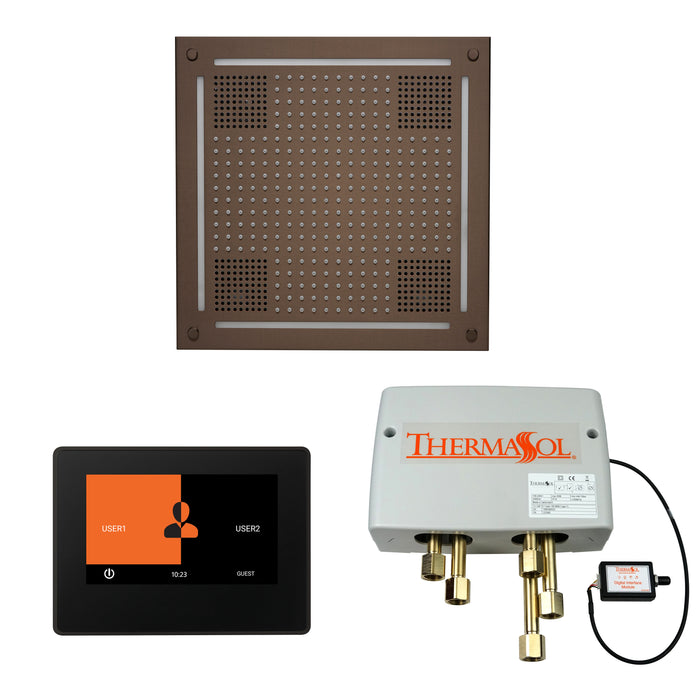 ThermaSol Wellness Hydrovive Shower Package with 7" ThermaTouch Square | WHSP7S