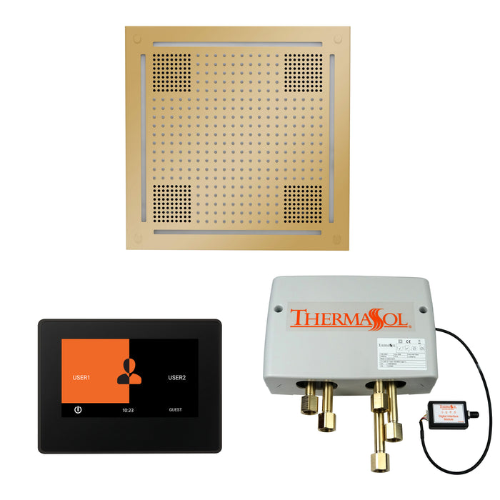 ThermaSol Wellness Hydrovive Shower Package with 7" ThermaTouch Square | WHSP7S