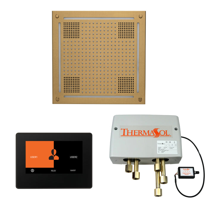 ThermaSol Wellness Hydrovive Shower Package with 7" ThermaTouch Square | WHSP7S