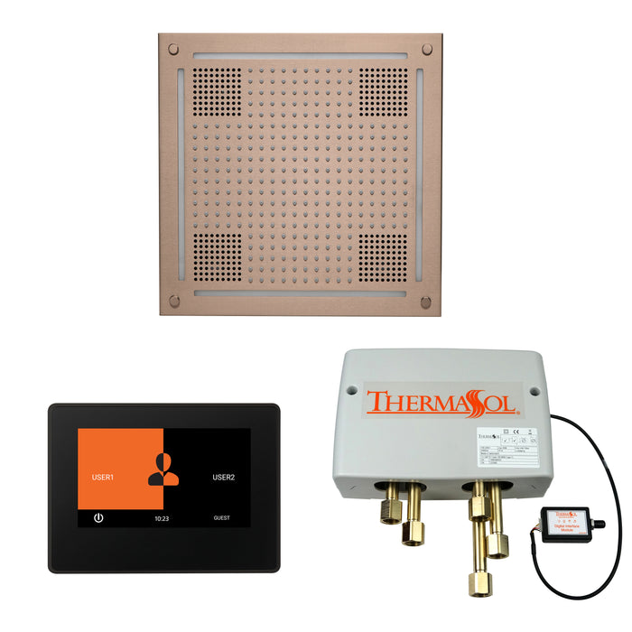ThermaSol Wellness Hydrovive Shower Package with 7" ThermaTouch Square | WHSP7S