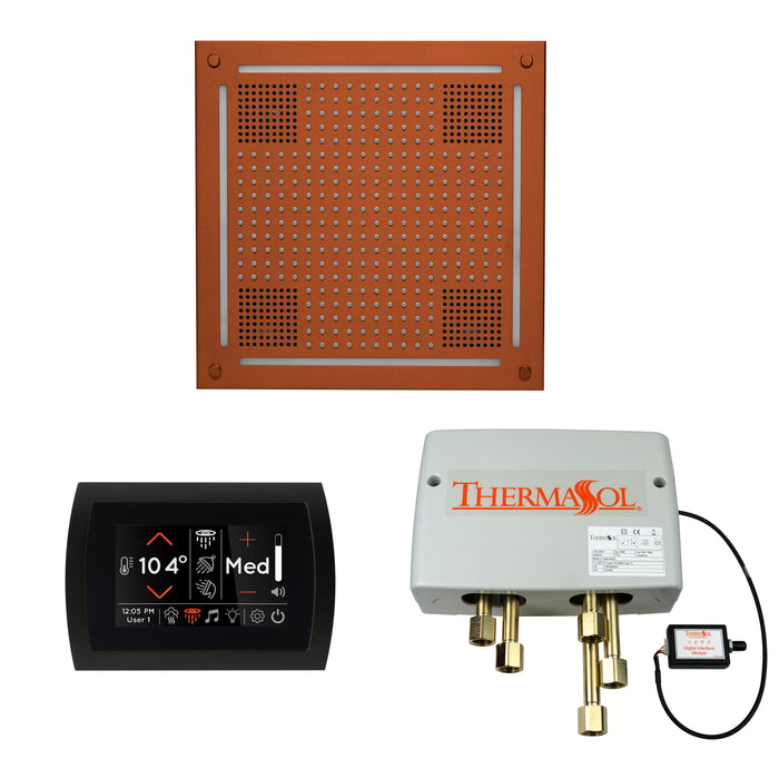 ThermaSol Wellness Hydrovive Shower Package with SignaTouch Round | WHSPSR