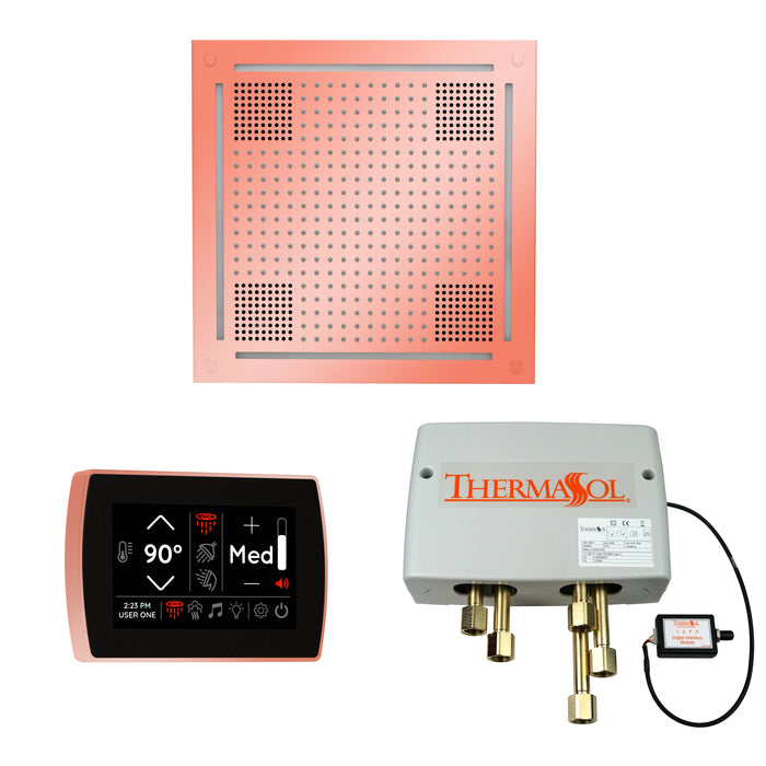 ThermaSol Wellness Hydrovive Shower Package with SignaTouch Square | WHSPSS