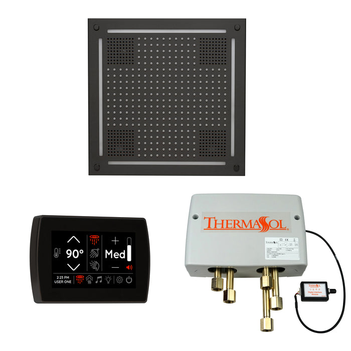 ThermaSol Wellness Hydrovive Shower Package with SignaTouch Square | WHSPSS