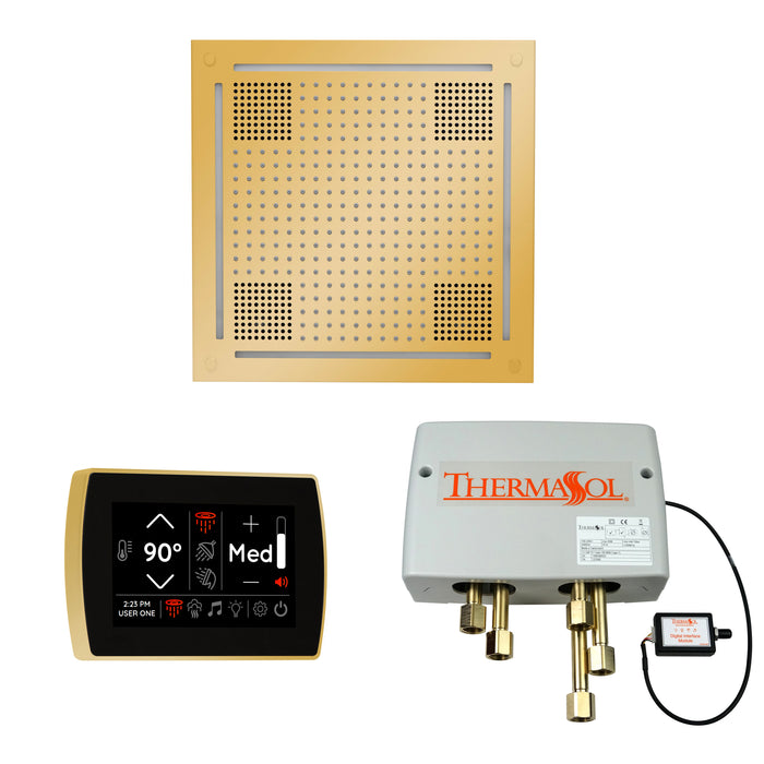 ThermaSol Wellness Hydrovive Shower Package with SignaTouch Square | WHSPSS