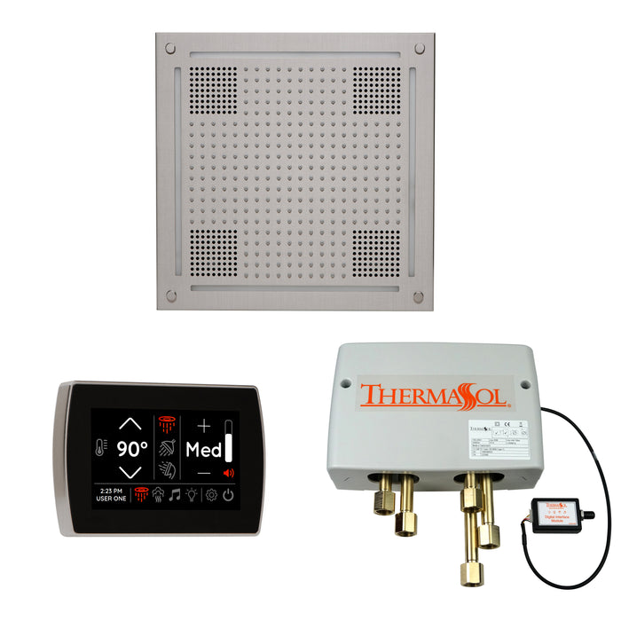 ThermaSol Wellness Hydrovive Shower Package with SignaTouch Square | WHSPSS