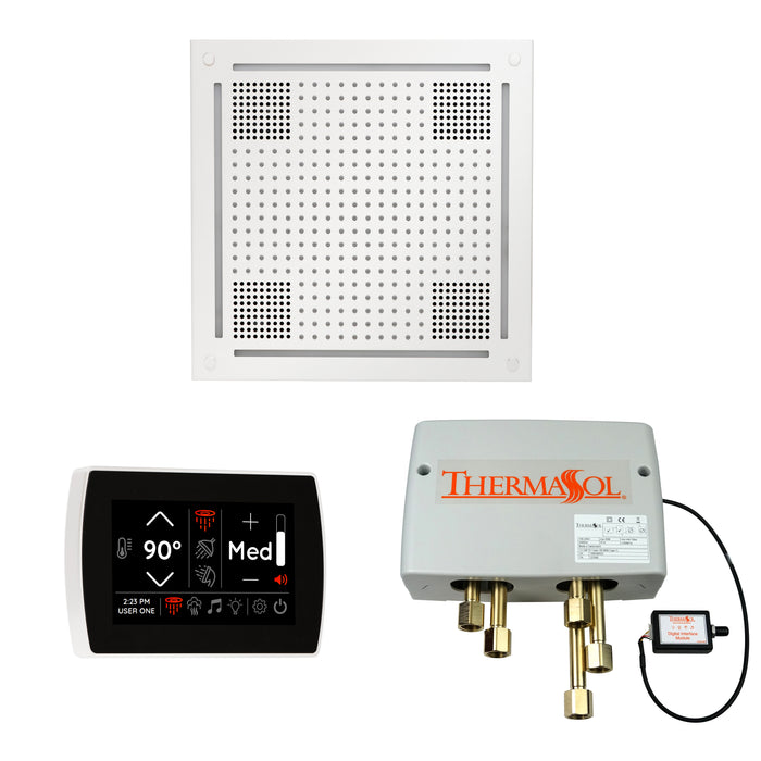ThermaSol Wellness Hydrovive Shower Package with SignaTouch Square | WHSPSS